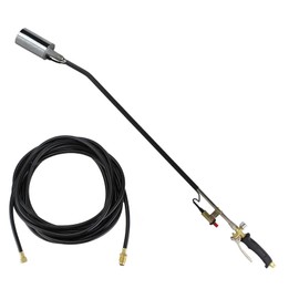 TITUS Push-Start Propane Weed Torch High Output Wood Ice Snow Roofing Road