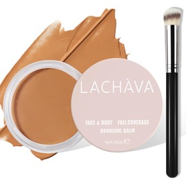 LOKFAR Concealer Full Coverage Kit with Brush, Under Eye Concealer for Dark Circles, Cream Makeup Concealer [Hydrating Waterproof Concealer] for Conceals Acne, Blemish, Pores and Spots (#08)