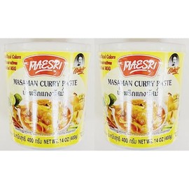 Paste,Masaman Curry Paste, 14 oz (400g), Pack of 2