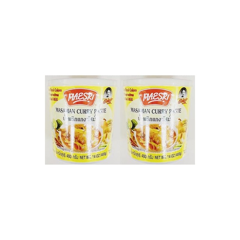 Paste,Masaman Curry Paste, 14 oz (400g), Pack of 2