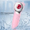 Cepillo Limpiador Facial de Silicona, Función de Luz Roja y