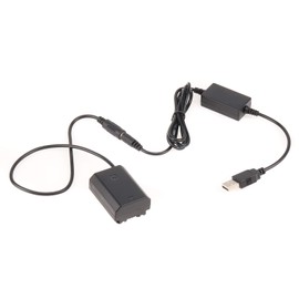 Foto4easy NP-FZ100 Dummy Battery with 5V 2A USB Cable for Sony A9 A7III A7M3 A7RIII A7R3 DSLR Cameras