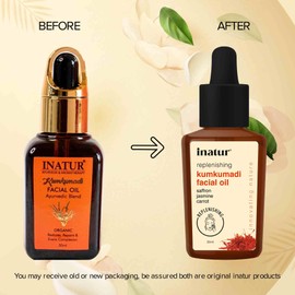 Inatur Kumkumadi Facial Oil, Ayurvedic Blend, Clears Blemishes, Evens Complexion 30 ml