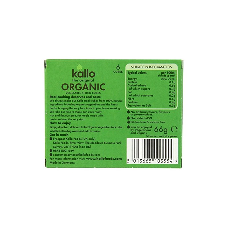 (2 Pack) - Kallo - Organic Vegetable Stock Cubes |