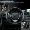 Carbon Fiber Steering Wheel Cover, Snap on Car Steering Wheel