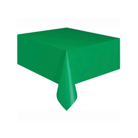 Unique Party 5091 - Emerald Green Plastic Tablecloth, 9ft x 4.5ft