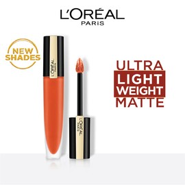 L’Oréal Paris Rouge Signature Liquid Lipstick, Matte, Waterproof, 112 Nude