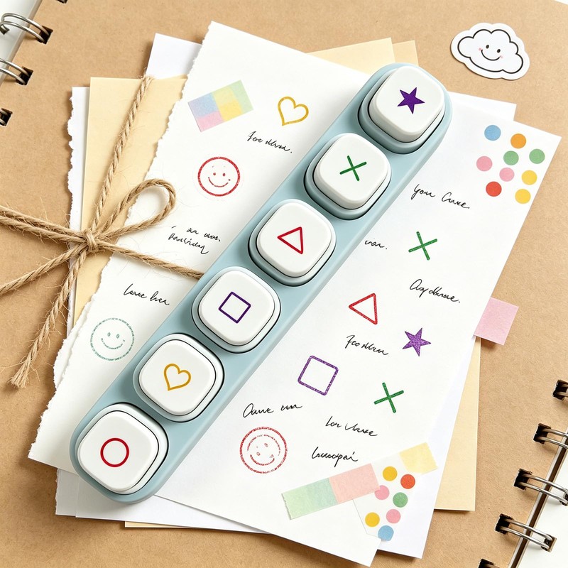 Graphic Planner Stamp Set - 6 Patterns for Bullet Journaling,