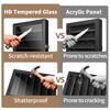 ASmileIndeep Pocket Knife Display Case, 6 Rows Knives Box Cabinet