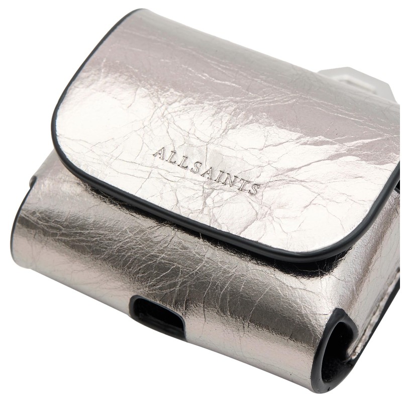 AllSaints Women's Airpod Case Gunmetal Grey One Size