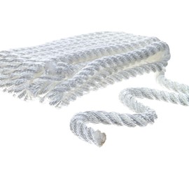 SEACHOICE 3-Strand Twisted Nylon Dock Line 3/8" x 15' 42511 White