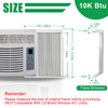 Forestchill Window Air Conditioner Side Panel with Frame, Fit Most