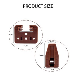 Helonge Drawer Track Guides, 5 Pack Drawer Slides Guides Plastic Drawer Guides with Screws for Center Mount Drawer