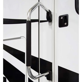 ITC Inc. Manufacturers' Select Stow & Go Folding Assist Handle for RV's, 5th Wheels, and Trailers, Comfort-Padded RV Assist Entry Handle (Aluminum) (B07WNTMW9B)