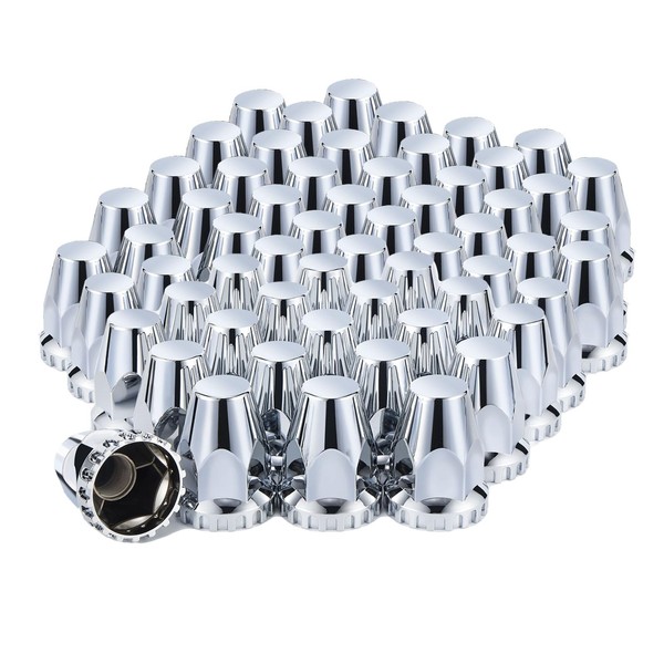 Cabtherlyn 33mm Lug Nut Covers Screw Onfor Semi Trucks, 33mm