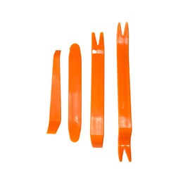 GV TECH- Juego de 4 Herramientas Plásticas para Quitar Grapas Molduras Vistas, Extracción de Panel de Coche.