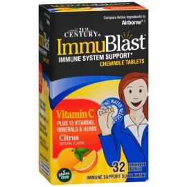 21st Century ImmuBlast Immune System Support Chewable Tablets Citrus 32 EA