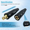 LC-40 Welding Cable Quick Connector Set, Black Male and Female