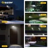 Ensenior Solar Spotlights Outdoor, Brightness Adjustable 6500K LED Solar Garden