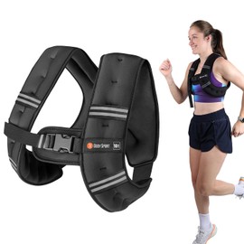 Body Sport Weighted Vest, 10 lb. - Adjustable Fitness Vest for Strength Training, Running, Walking, and Endurance Workouts