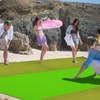 SZHLUX Beach Blanket,108" X 84" 1-5 Adults Extra Large Beach