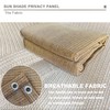Sun Shade Privacy Panel with Grommets on 4 Sides for