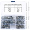 180 Pcs Aluminum Blind Rivets, Pop Rivets Assortment Kit, Flange