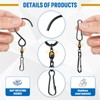 Jetec 30 Pieces Wind Spinner Swivel Hooks 360 Degree Dual