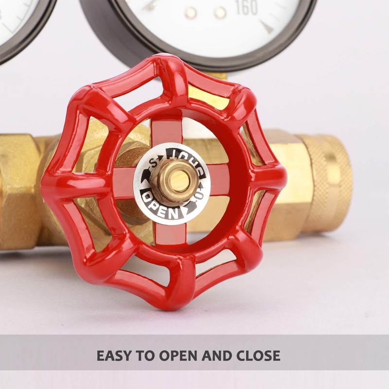 MEASUREMAN Water Pressure and Flow Test Gauge Assembly, Dual Measurement