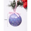 Ciao Set of 6 decoupage Christmas tree balls (diameter 7.5