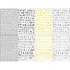 LANODO 8 Pcs Nail Stickers Alphabet 3D English Arabic Numerals