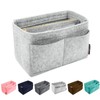 OMYSTYLE Lightgrey Organizer Insert, Felt Tote Bag Organizer Insert with