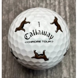 Callaway Chrome Tour Truvis Let The Big Dog Eat Chocolate Lab Golf Ball (1)