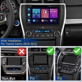Unbranded For 2015-2017 Toyota Camry 10.1" Car Stereo Radio Android 12 Carplay GPS Camera