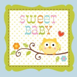 16-Count Paper Beverage Napkins, Happi Tree Sweet Baby Boy