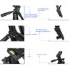 JUSTOP Lightweight Tripod Stand With Phone Holder, Aluminum, For Phone,