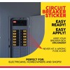 Premium Durable Circuit Breaker Labels, 129 Waterproof Fuse Box Stickers,