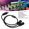 DIN 4PIN to 2DIN 4PIN Adapter Cable Professional Male to
