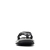Clarks Clarks womens Breeze Sea Flip Flop, Black Synthetic, 11
