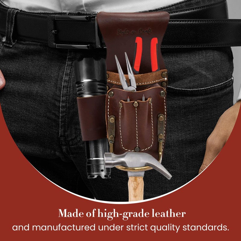 Style n Craft - 5 Pocket Pliers and Hammer Holder,