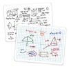 XY Axis Graph Dry Erase Board, 9" x 12" Double-Sided
