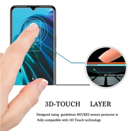 beukei (3 Pack) Compatible for TCL T767W / TCL 30 XE 5G Screen Protector Tempered Glass,Touch Sensitive,Case Friendly, 9H Hardness
