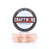 Solid Bare Copper Wire Round, Bright, Half Hard, 1/2 LB