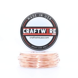 Solid Bare Copper Wire Round, Bright, Half Hard, 1/2 LB 20 Gauge, 157 Feet (Choose 10 to 30 ga.)