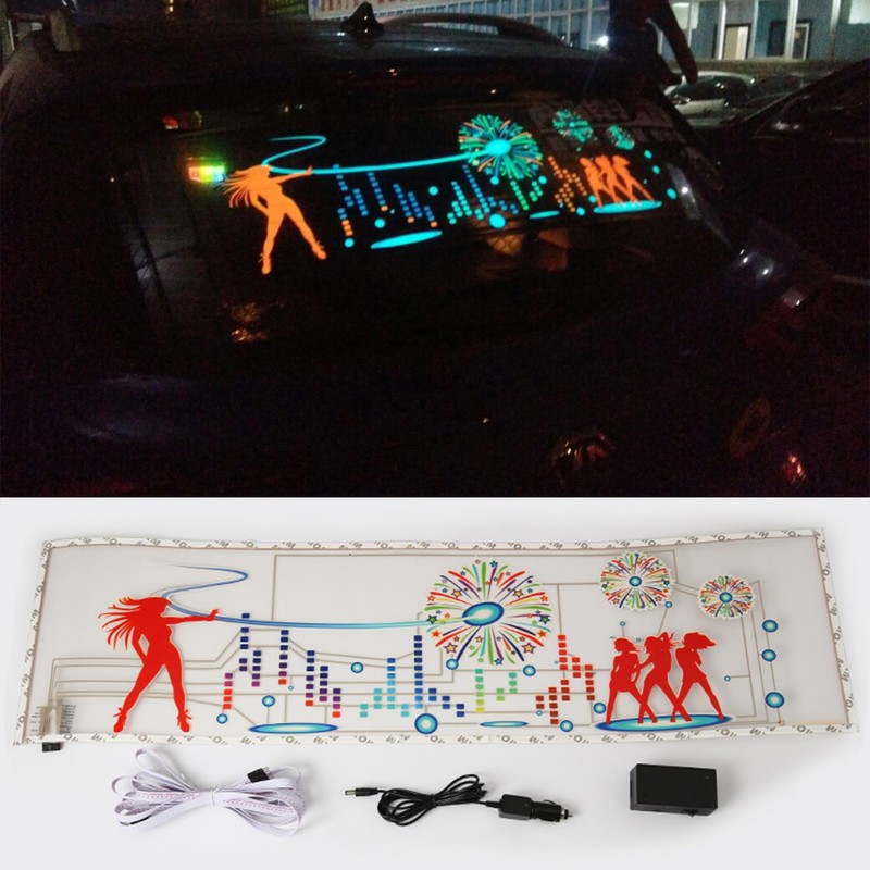 keeda Sound Music Activate Sensor Car Auto Sticker LED Light