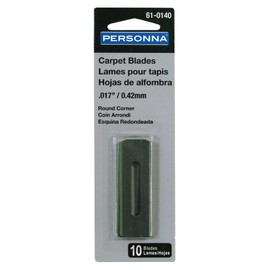 Carpet Blades Blue .017" Carbon Round Corner - 10 Pack