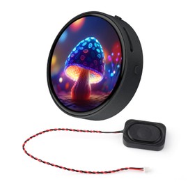 Waveshare ESP32-S3 1.75 inch AMOLED Round Touch Display Development Board (with Case, No GPS), 32-Bit LX7 2-Core Processor, 466 x 466, QSPI Interface, Dual Digital Microphones Array, ESP32 with