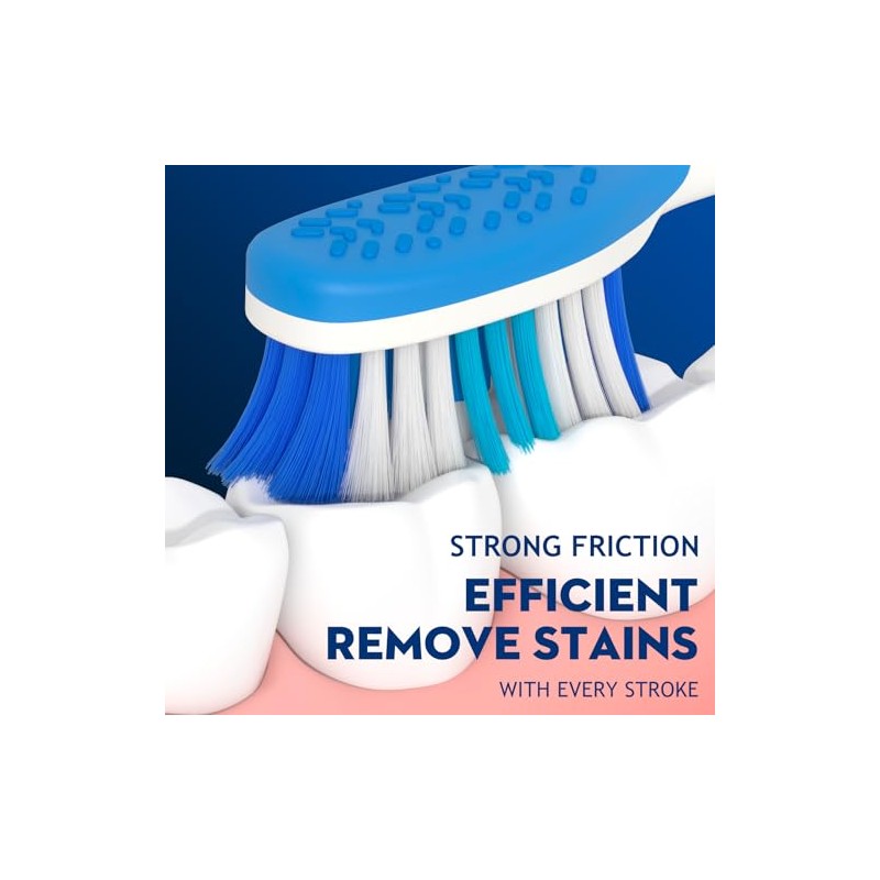 Cepillo de dientes manual de cerdas duras para adultos con