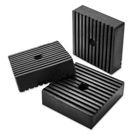 3 Pack Shock pad for air Compressor or Equipment Solid Rubber 4"x4"x1.2"