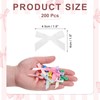 MECCANIXITY 200 Pcs Mini Ribbon Bow 1.8 Inch Mini Fabric